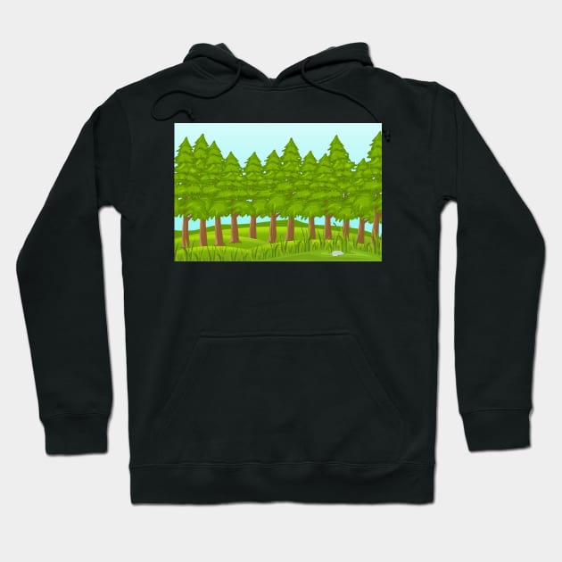 Global Warming Forest Hoodie by Rizaldiuk